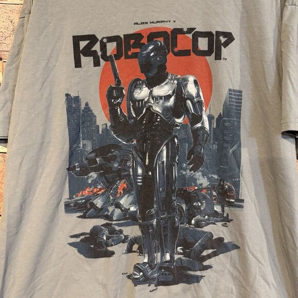 RoboCop Alex Murphy 2XL Grey Graphic T-Shirt Loot Crate Exclusive Movie Promo - Picture 2 of 7